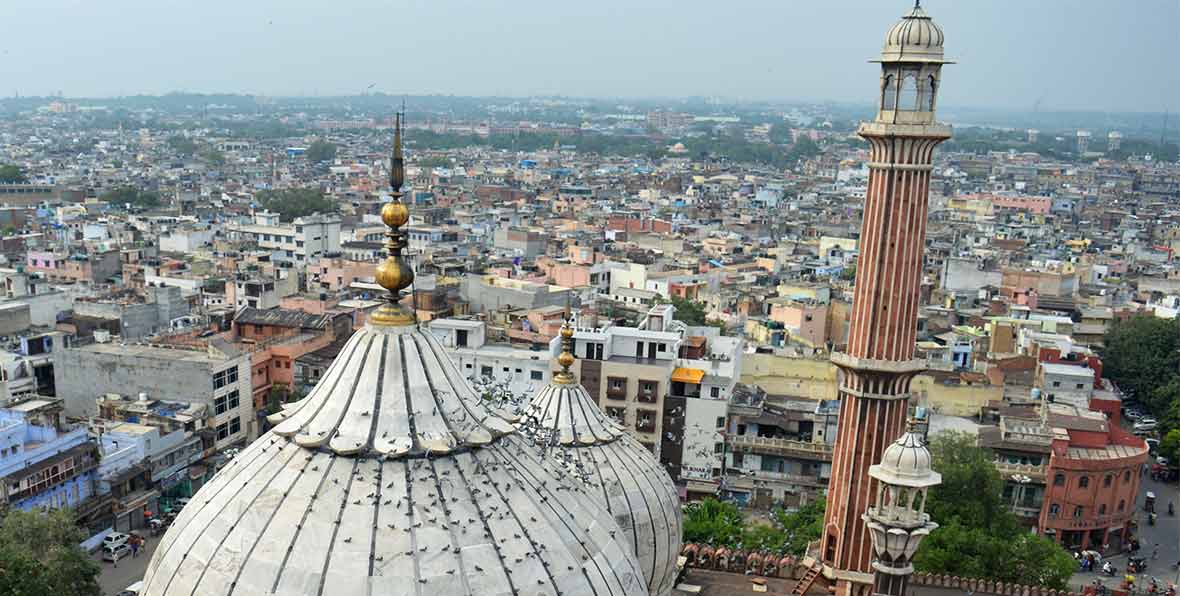 viaje a India: visita de la mezquita Jama Masjid