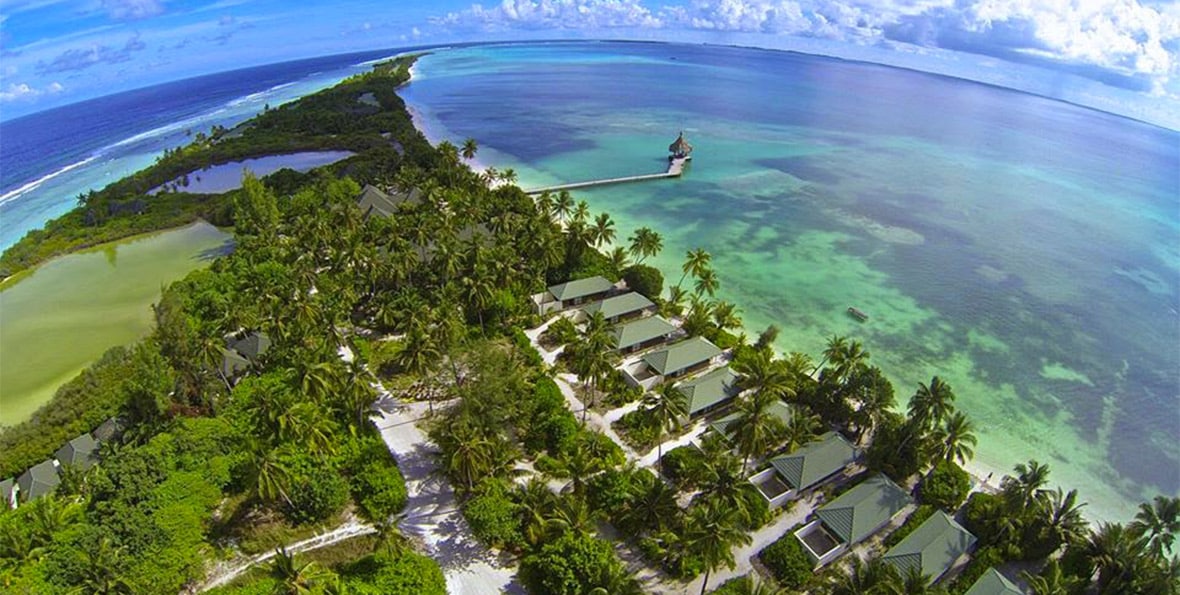 Aerial Herathera Island Resort - arenatours.com