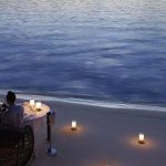 cena privada en la playa en Dusit Thani Maldives