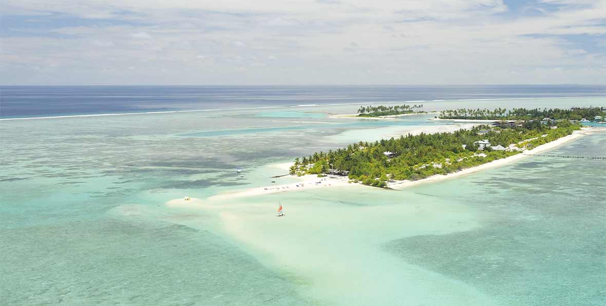 vista aerea de Fun Island Resort Maldives