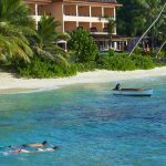 snorkeling en seychelles, double tree by hilton