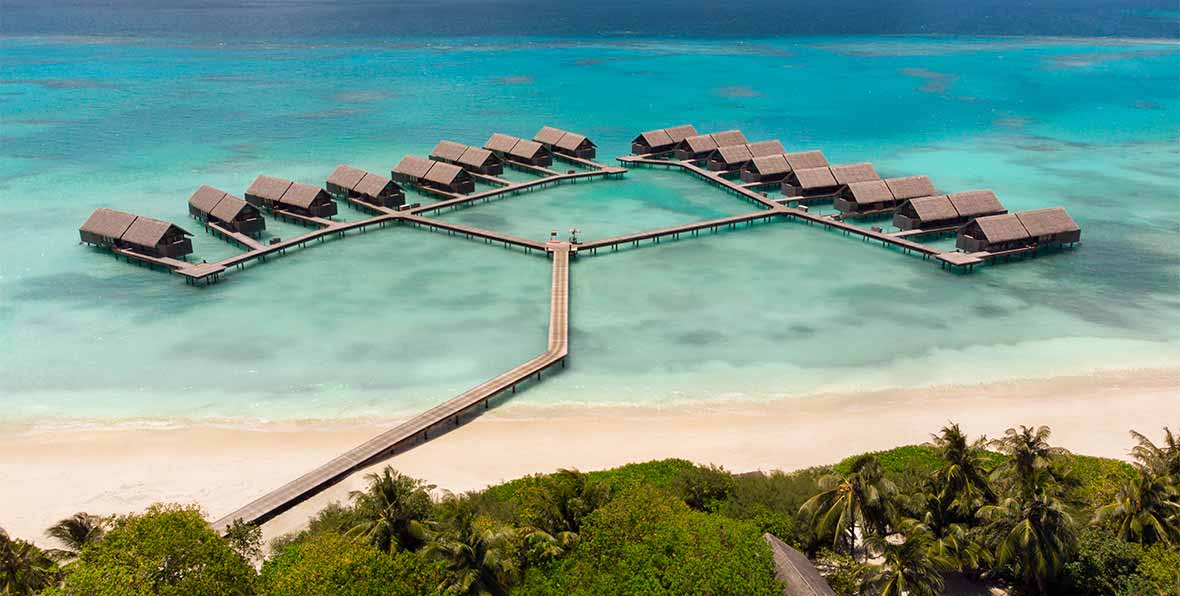 playa y water villas en Shangri-La's Villingili