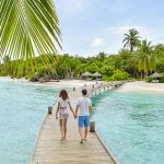 paseo en el muelle de Reethi Faaru Resort