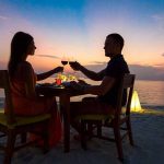 cena romantica en Summer Island Maldivas