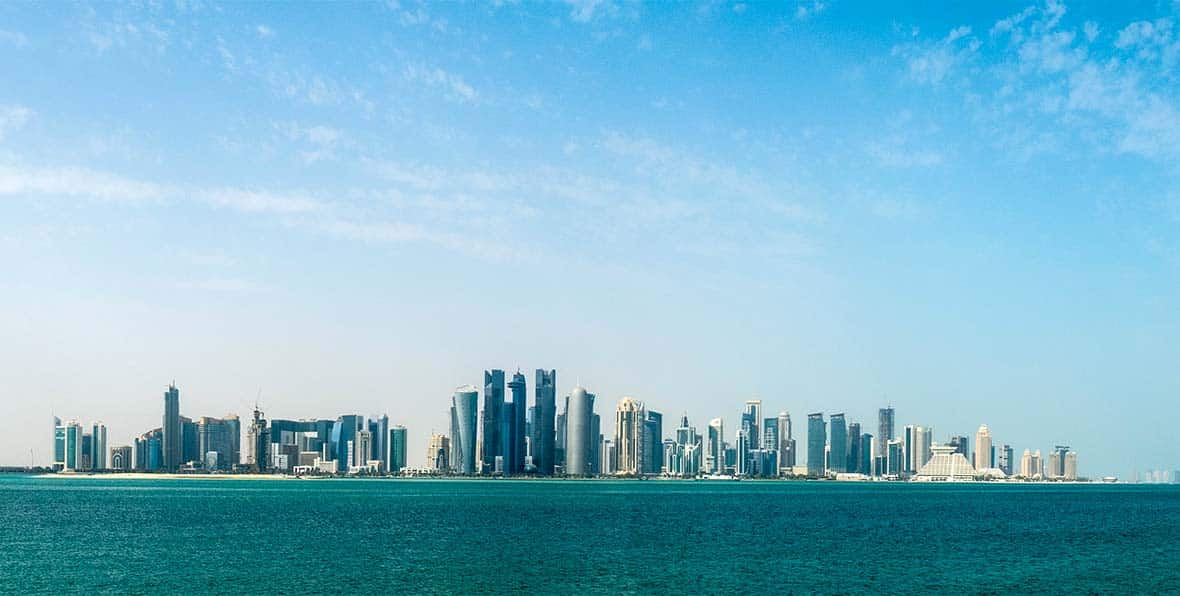 Doha Qatar From The Ocean - arenatours.com