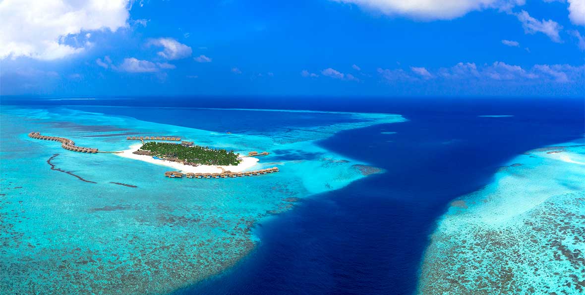 You and Me Maldives visto por un drone