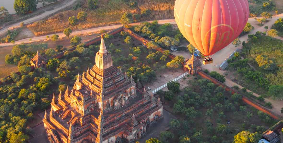 viaje en Myanmar en globo