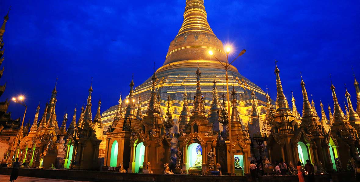 Yangon Great Shwedagone Pagoda - arenatours.com