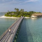 vista aérea de la isla Dhigurah