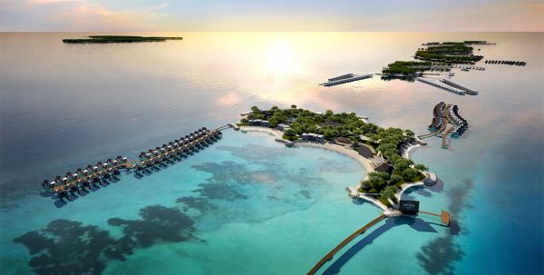vista aerea Hard Rock Hotel Maldives
