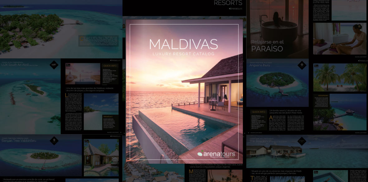 Header Magazine Maldives Luxury Catalog - arenatours.com