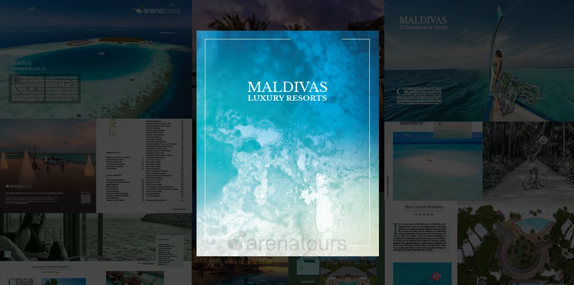Header Magazine Maldives Luxury Catalog - arenatours.com -