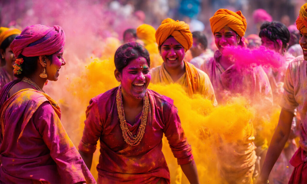 Holi Colors Holi Festival India Selective Focus - arenatours.com -