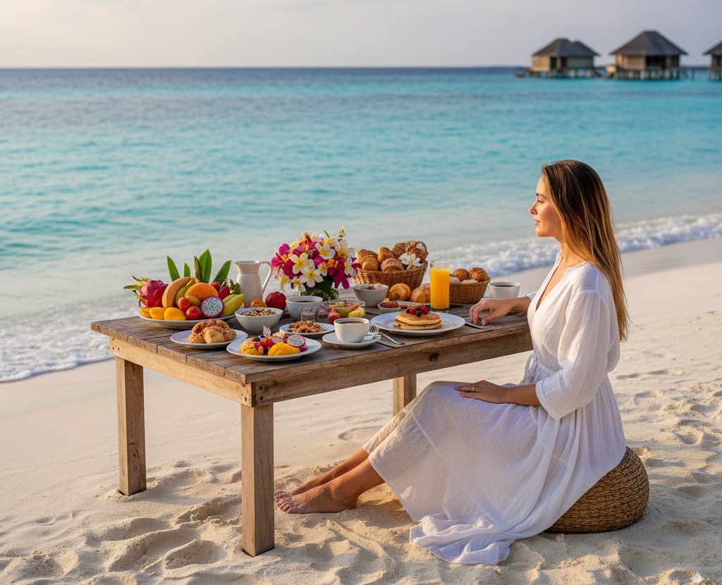 Las Mejores Islas De Maldivas Desayunando Descalza Arenatours - arenatours.com - las mejores islas de Maldivas