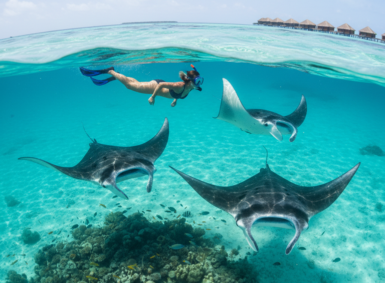 Dónde Ver Mantas En Maldivas Arenatours - arenatours.com - mantas en Maldivas