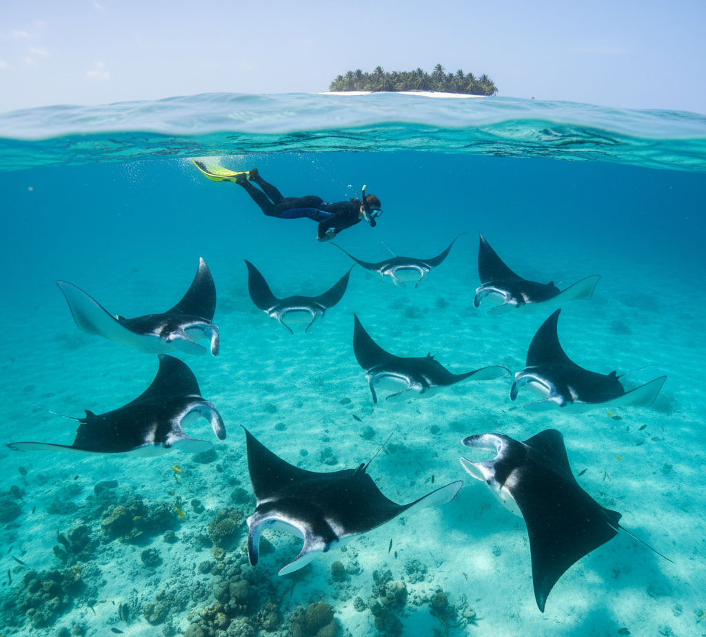 Mantas En Maldivas Arenatours - arenatours.com - mantas en Maldivas