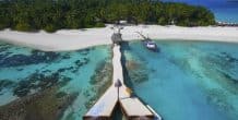 muelle de llegada al Aaa Veee Nature´s Paradise