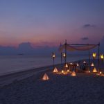 cena privada en la playa en Loama Resort Maldives