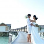 pareja en Loama Resort Maldives