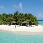 Playa blanca de Vilamendhoo Island Resort